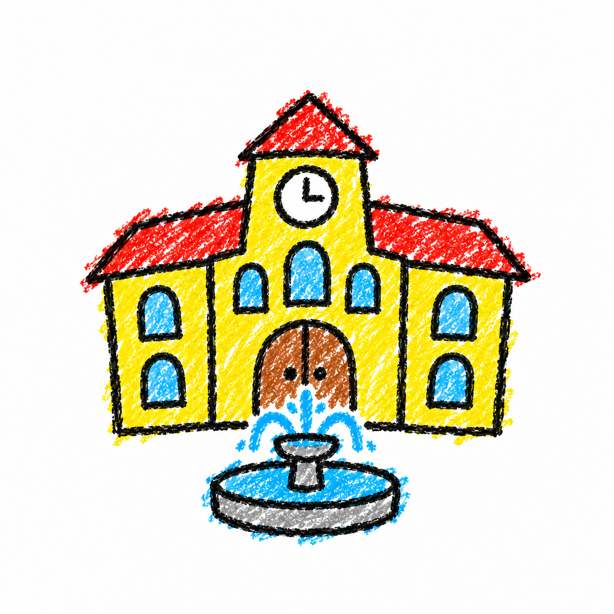 市政廳與廣場噴泉