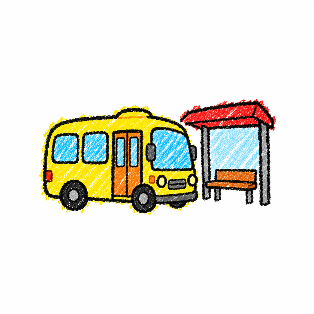 公車候車亭與公車