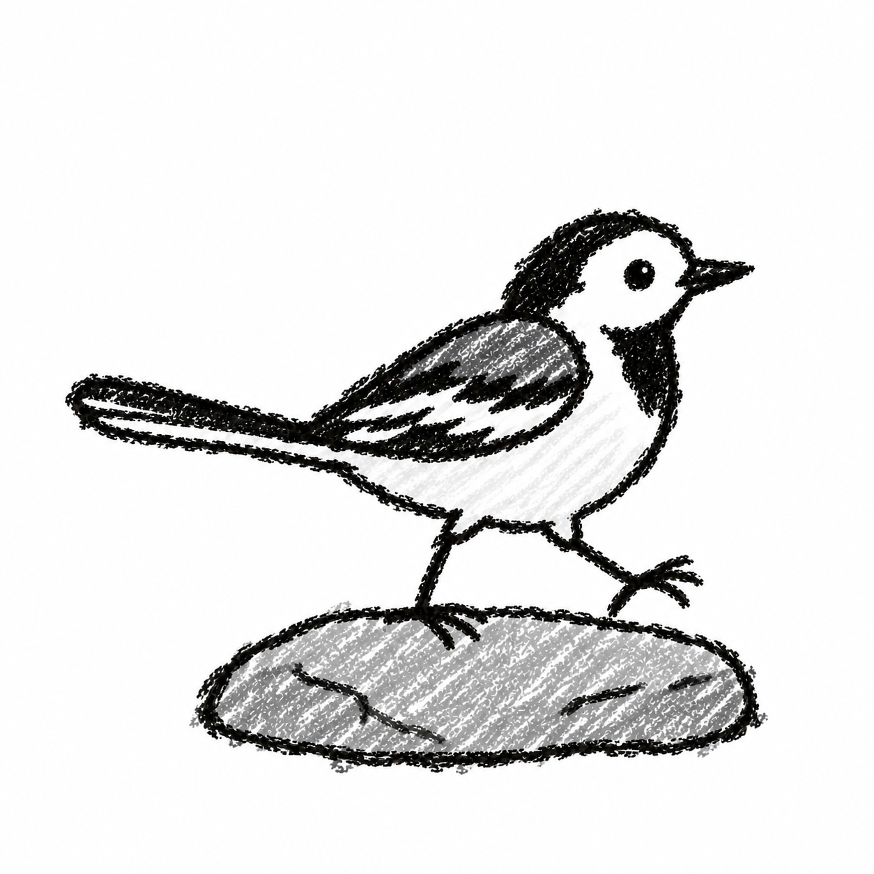 White wagtail Scene