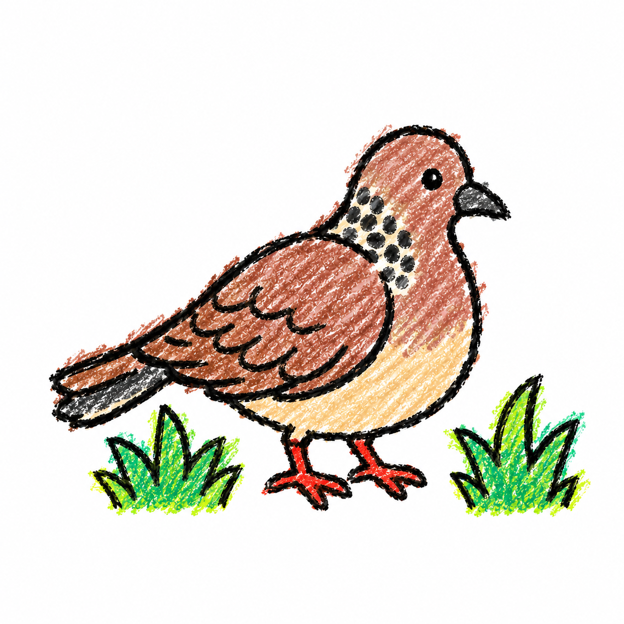 Spotted dove Scene