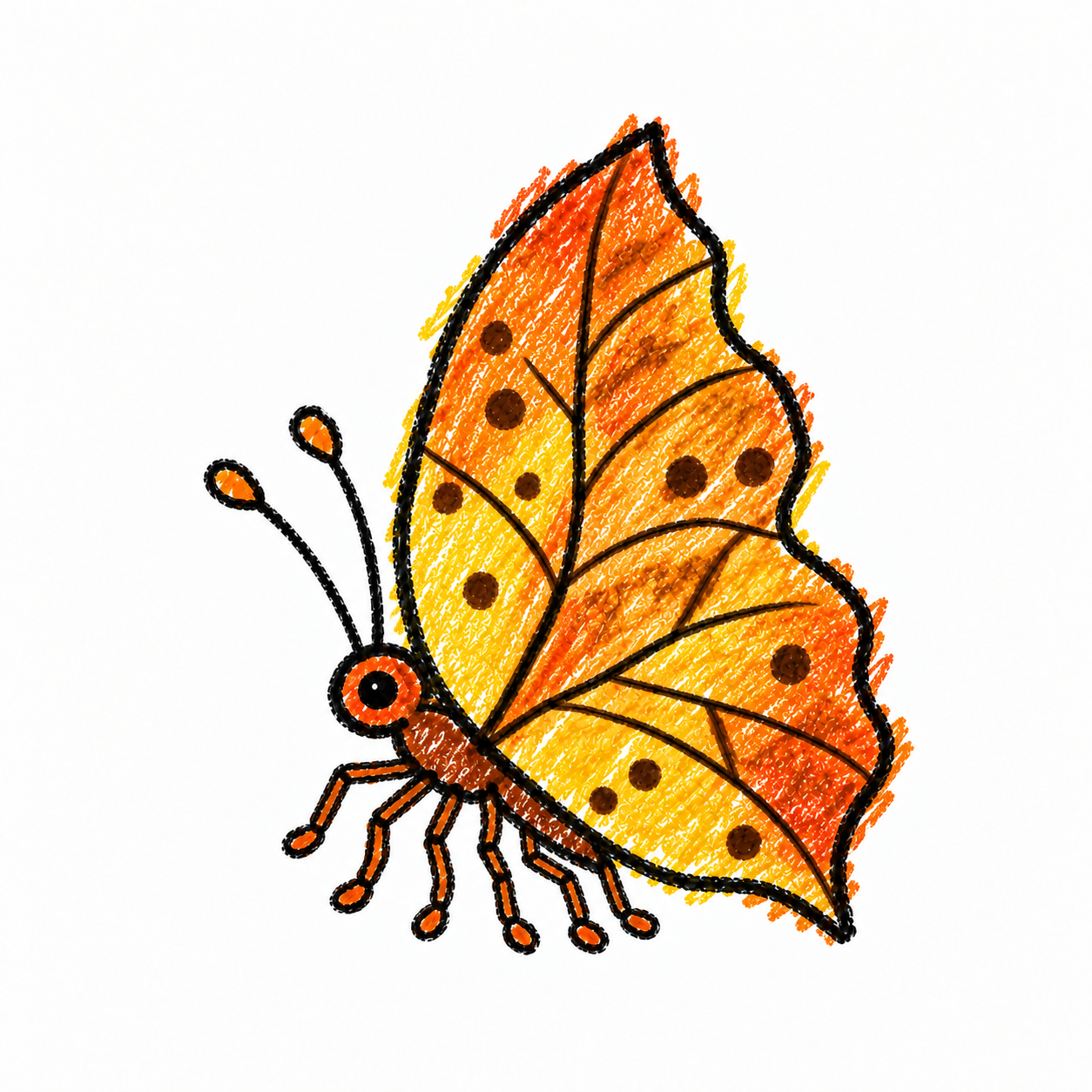 Dead leaf butterfly