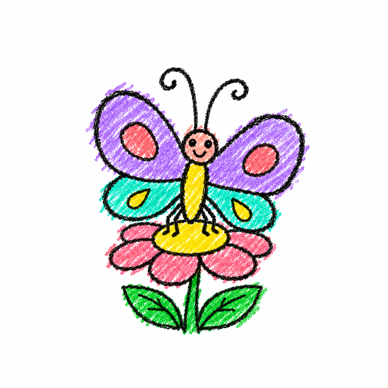 Small white butterfly Scene
