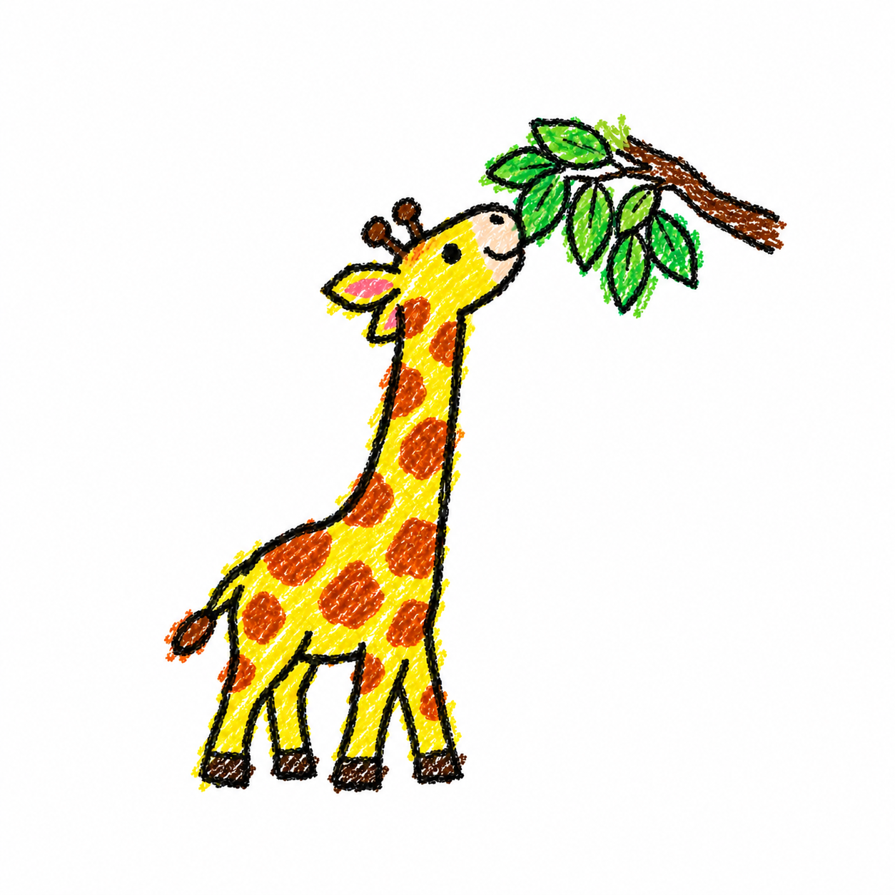 Giraffe in a Scene