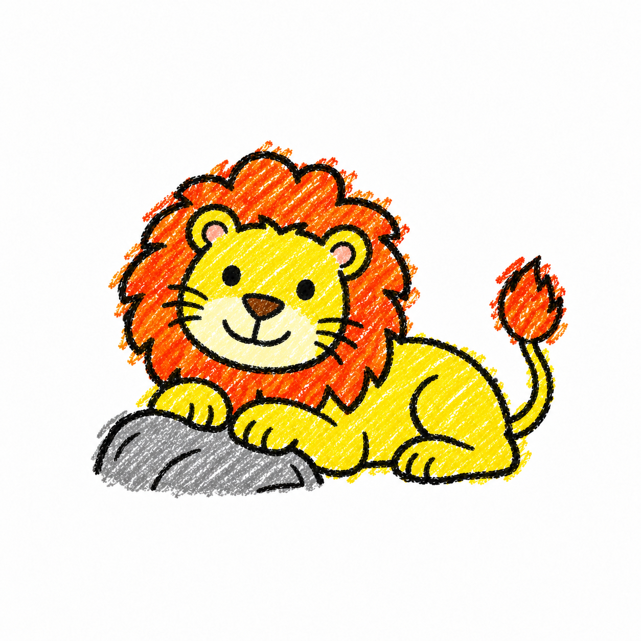 Male lion in a Scene