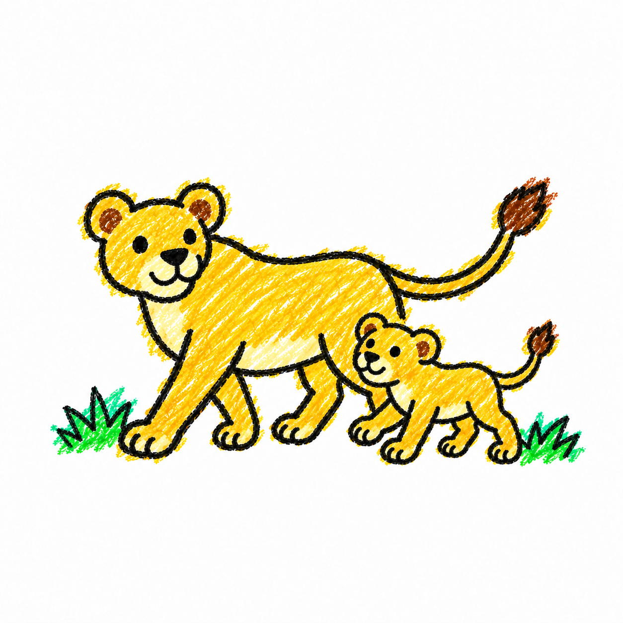 Lioness in a Scene
