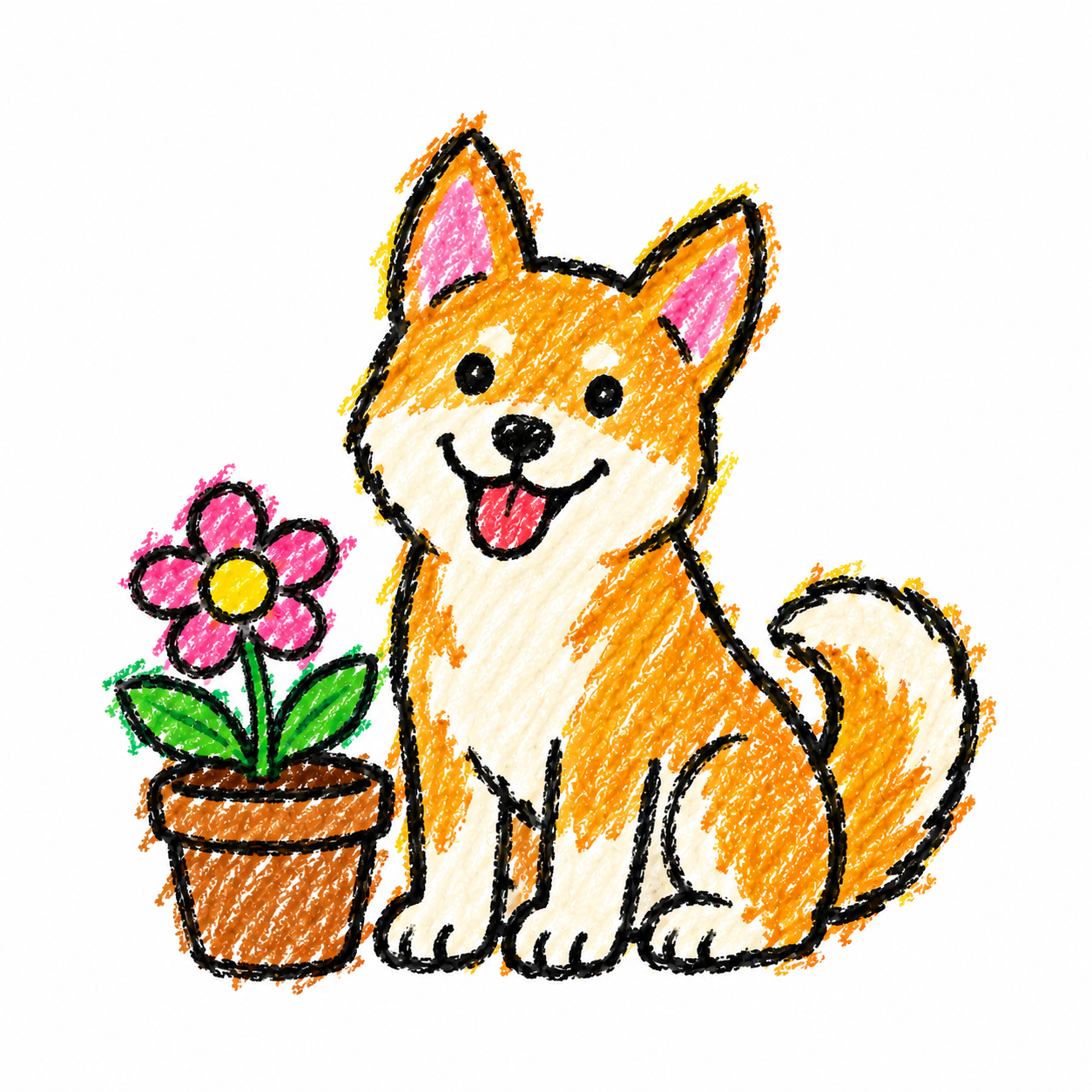 Chinese village dog Scene