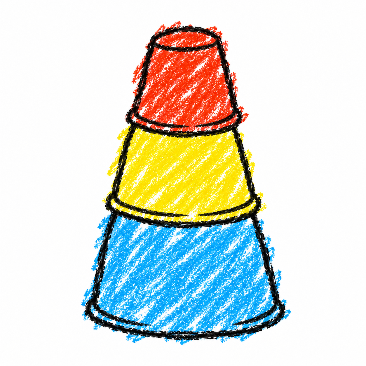Gobelets à empiler
