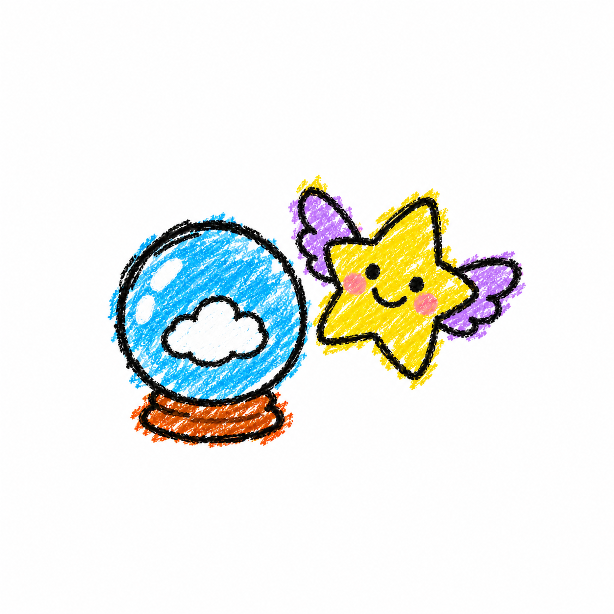 玻璃球与星星精灵