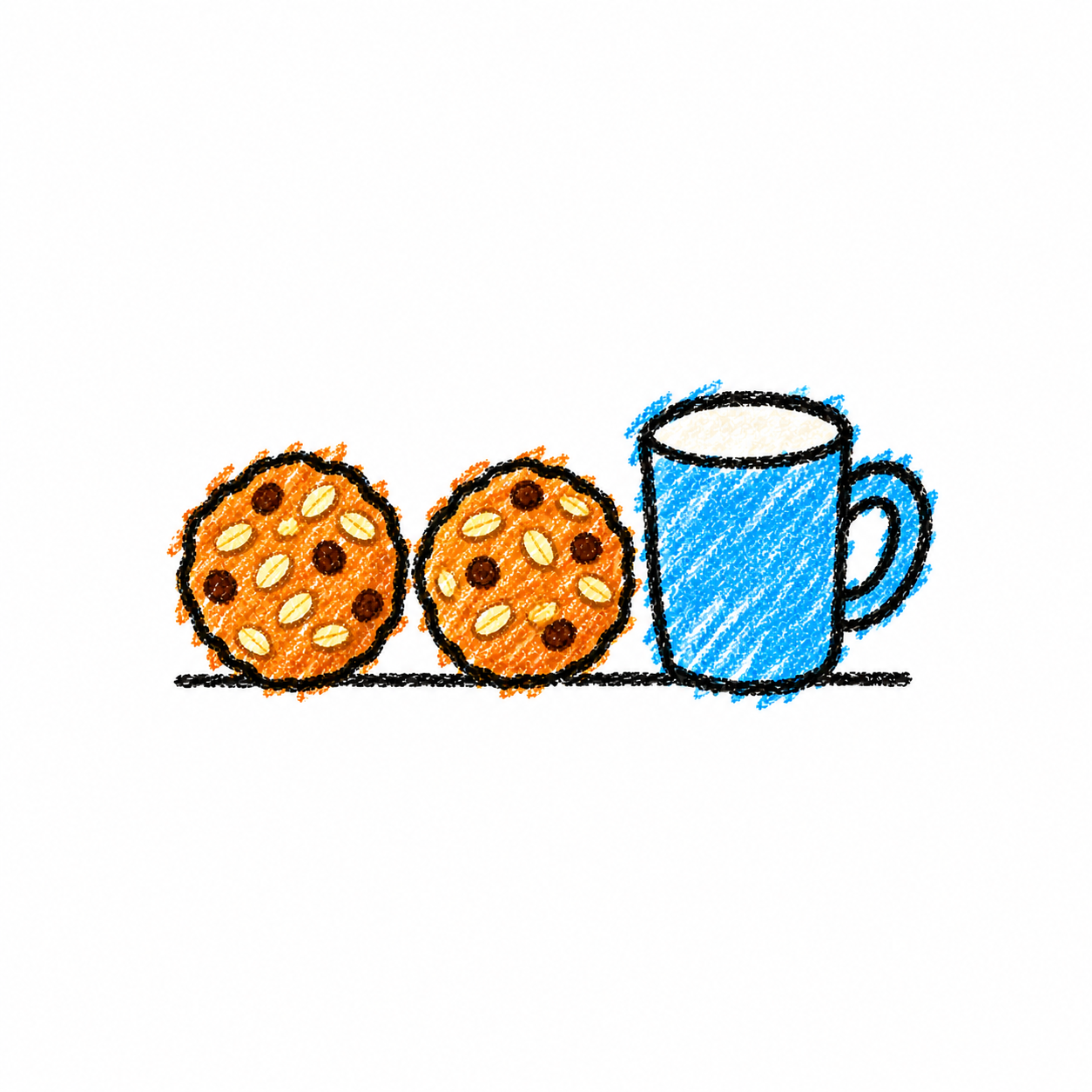 Oat biscuit and mug