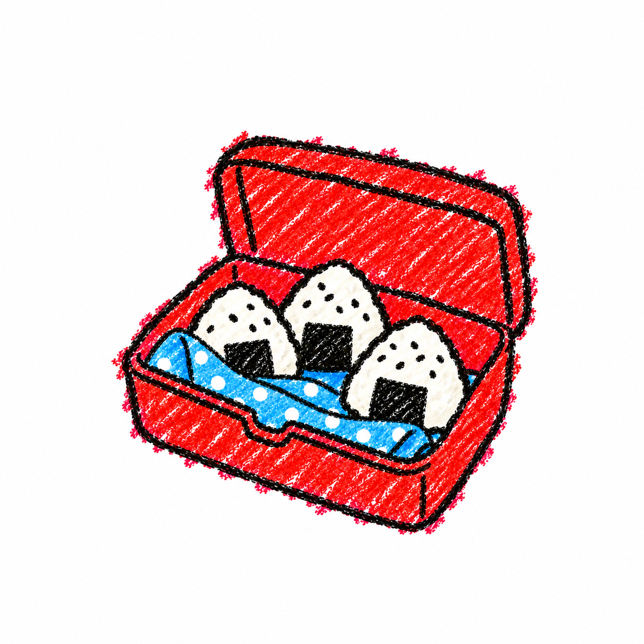 Rice ball and gift box