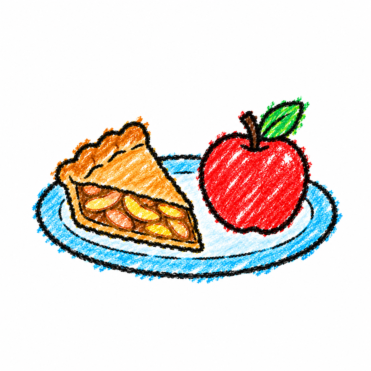 Apple pie and apple